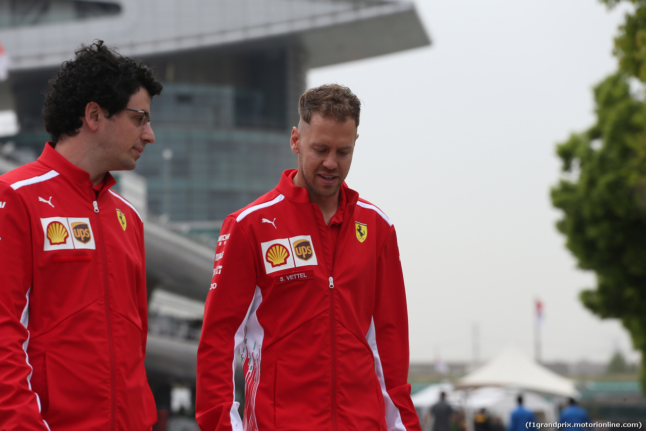 GP CINA, 12.04.2018- Sebastian Vettel (GER) Ferrari SF71H