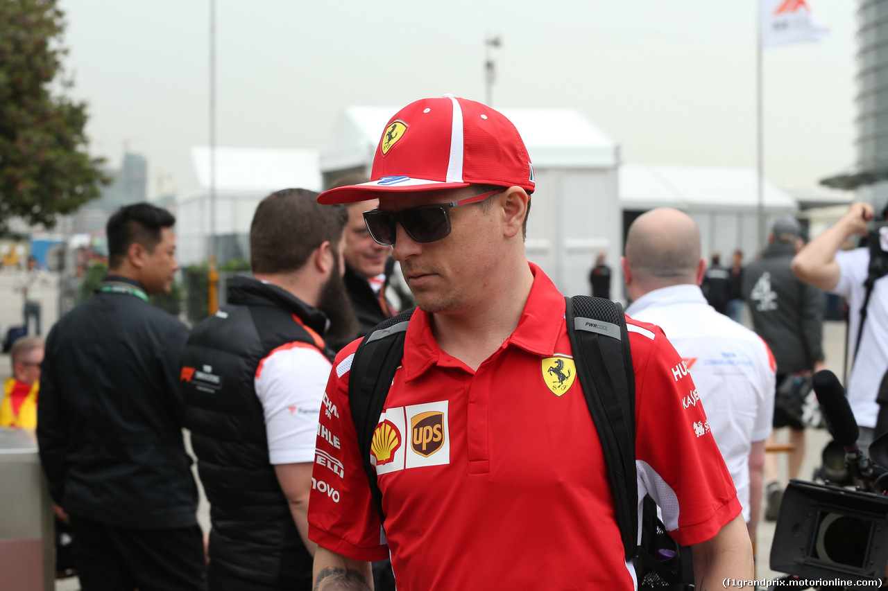 GP CINA, 12.04.2018- Kimi Raikkonen (FIN) Ferrari SF71H