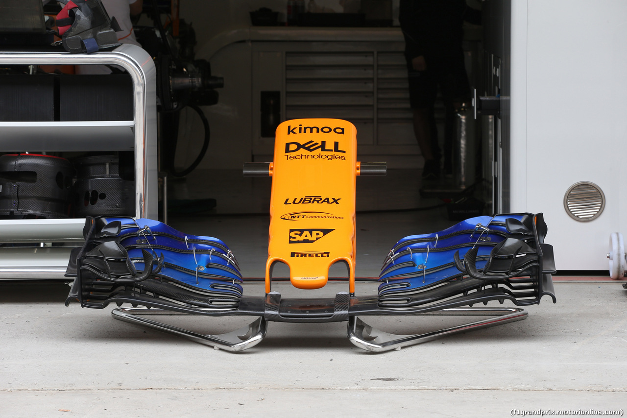 GP CINA, 12.04.2018- McLaren Renault MCL33 Frontal Wing