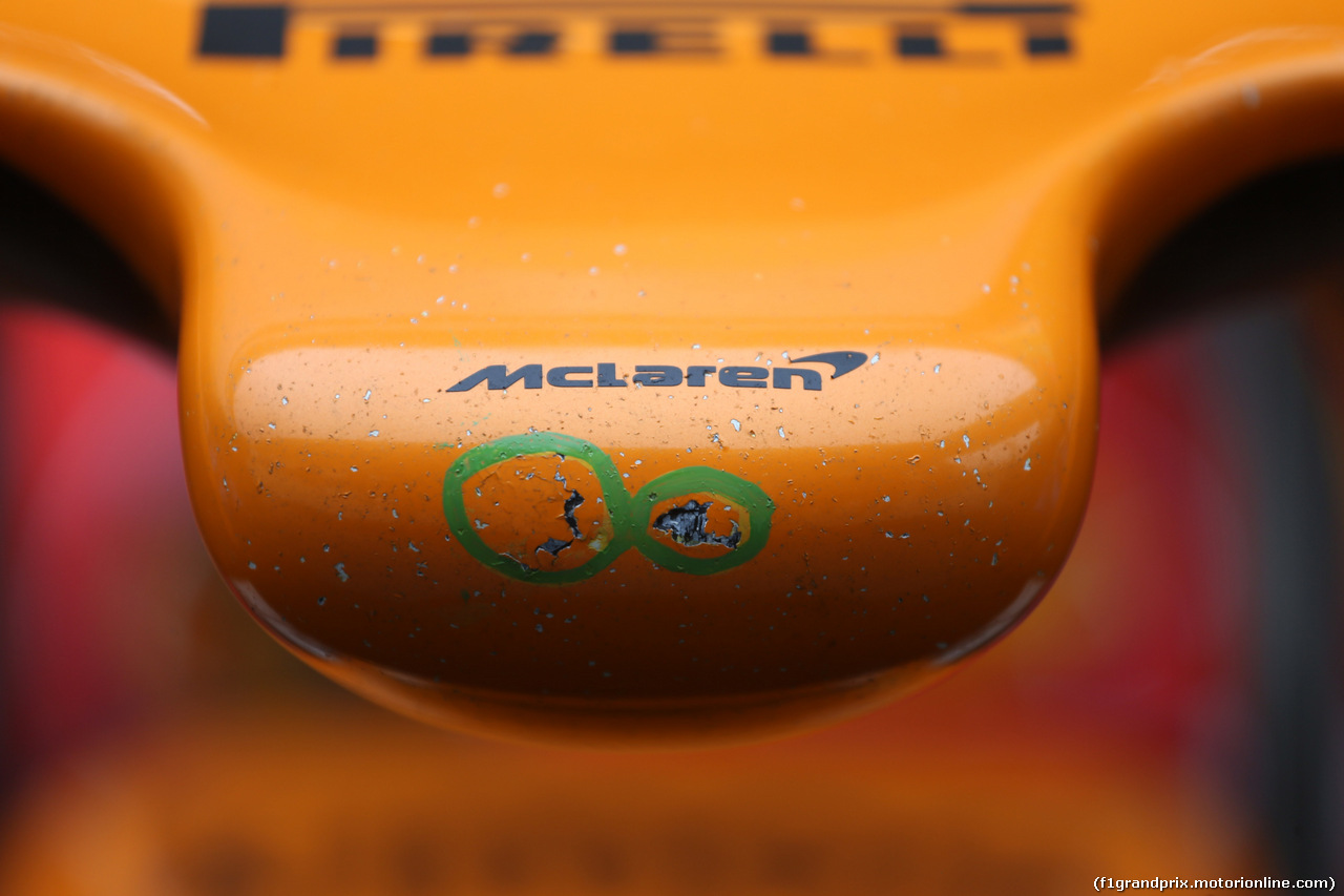 GP CINA, 12.04.2018- McLaren Renault MCL33 nose detail