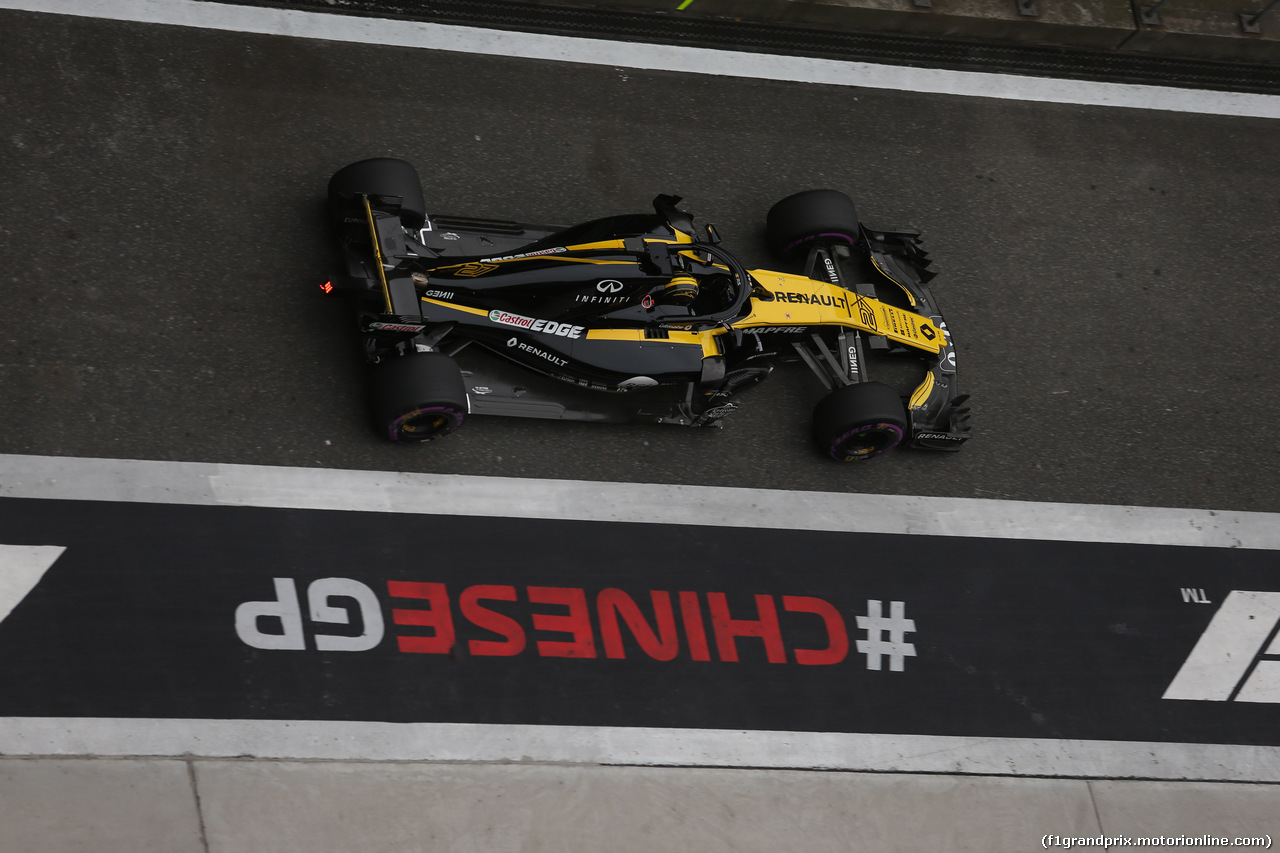 GP CINA, 14.04.2018- Prove Libere 3, Nico Hulkenberg (GER) Renault Sport F1 Team RS18