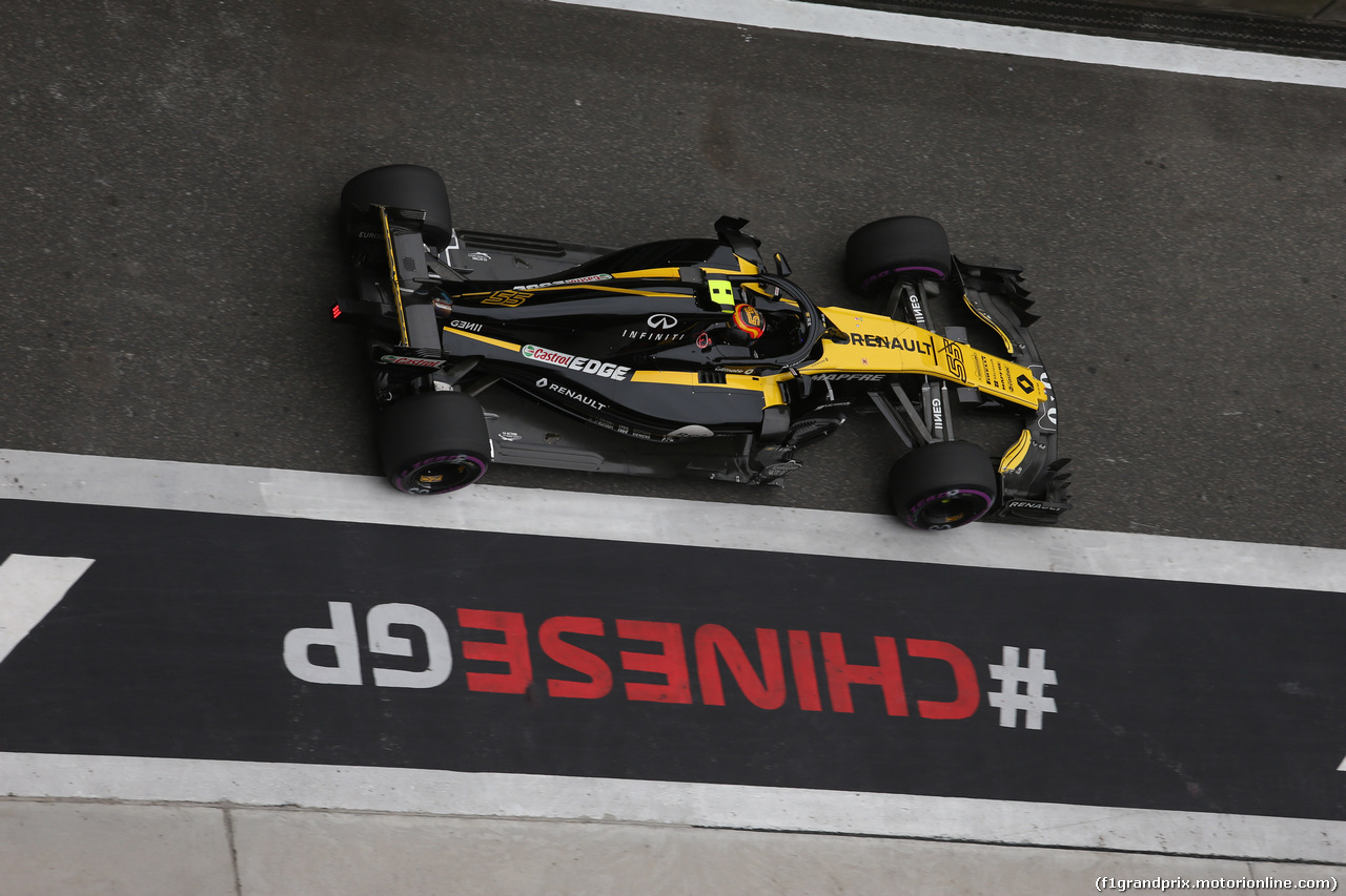 GP CINA, 14.04.2018- Prove Libere 3, Carlos Sainz Jr (ESP) Renault Sport F1 Team RS18
