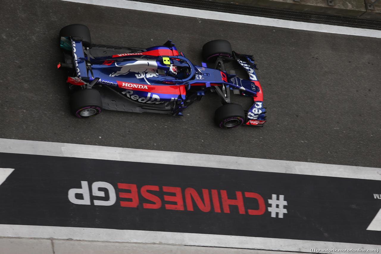 GP CINA, 14.04.2018- Prove Libere 3, Pierre Gasly (FRA) Scuderia Toro Rosso STR13