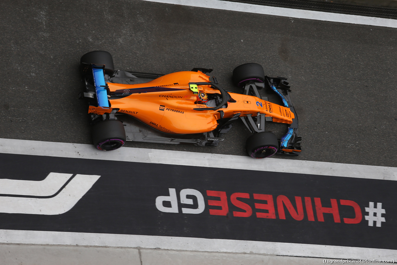 GP CINA, 14.04.2018- Prove Libere 3, Fernando Alonso (ESP) McLaren Renault MCL33