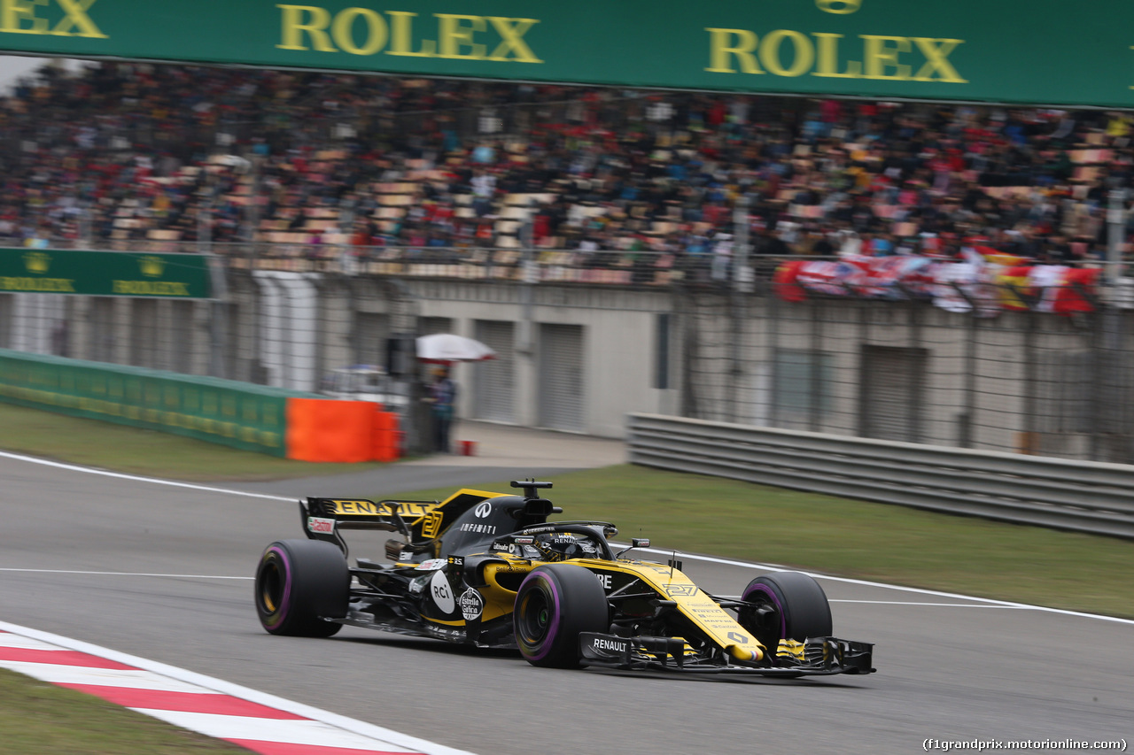 GP CINA, 14.04.2018- Qualifiche, Nico Hulkenberg (GER) Renault Sport F1 Team RS18