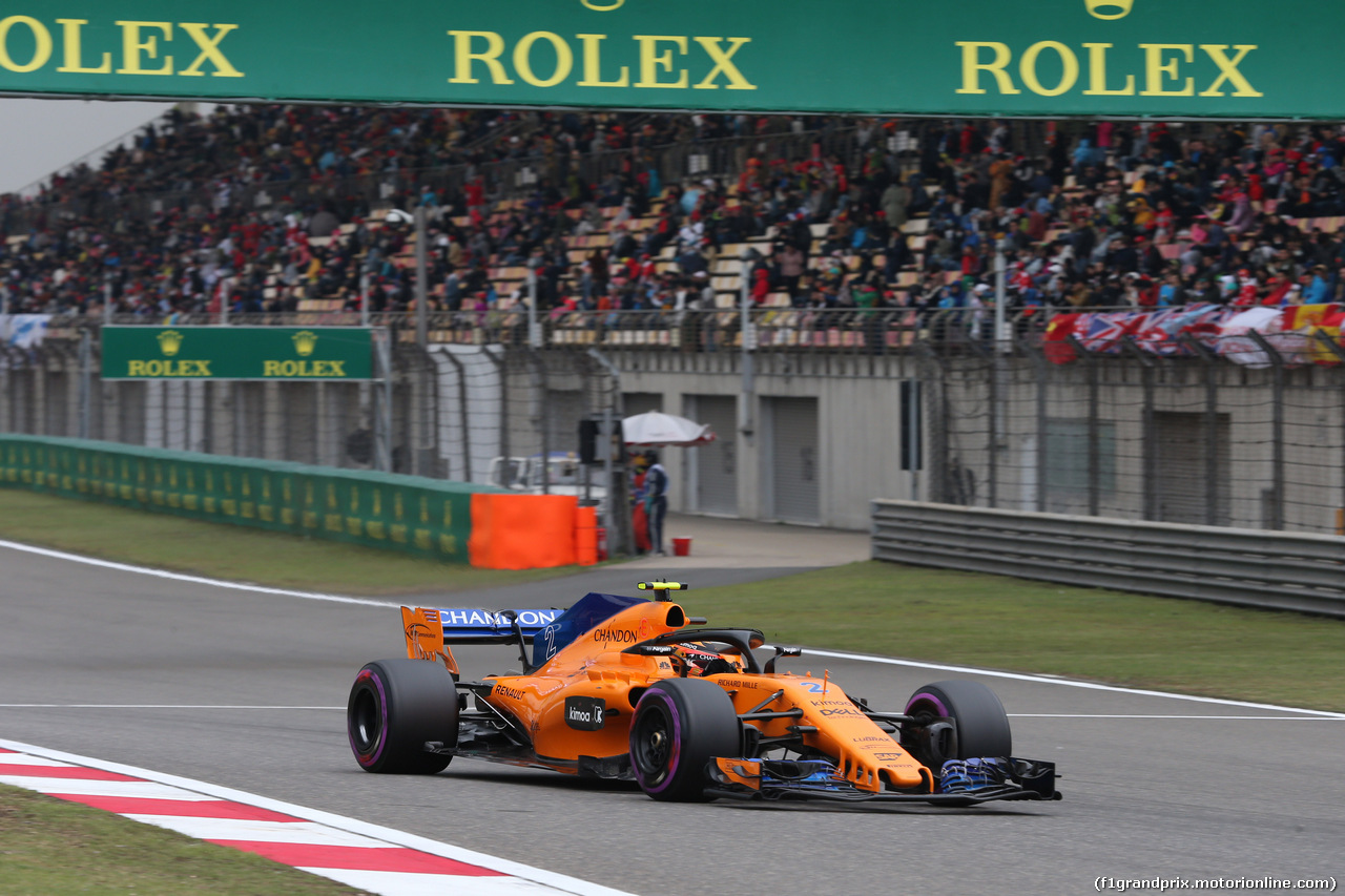 GP CINA, 14.04.2018- Qualifiche, Stoffel Vandoorne (BEL) McLaren MCL33