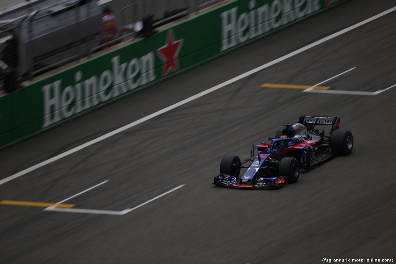 GP CINA, 14.04.2018- Qualifiche, Brendon Hartley (FRA) Scuderia Toro Rosso STR13