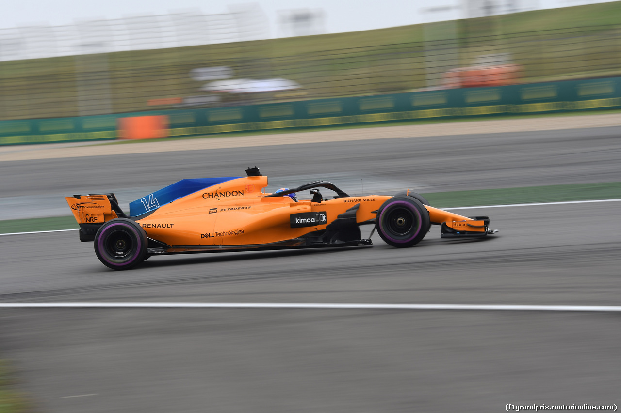 GP CINA, 14.04.2018- Prove Libere 3, Fernando Alonso (ESP) McLaren Renault MCL33