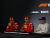 GP CINA, 14.04.2018- after Qualifiche Official Fia press conference, L to R Kimi Raikkonen (FIN) Ferrari SF71H, Sebastian Vettel (GER) Ferrari SF71H e Valtteri Bottas (FIN) Mercedes AMG F1 W09