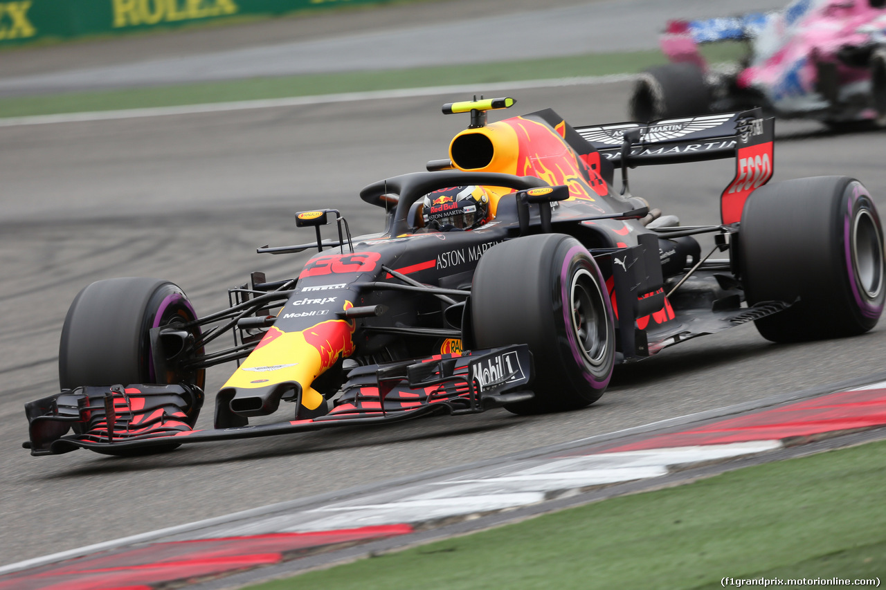 GP CINA, 13.04.2018- Prove Libere 1, Max Verstappen (NED) Red Bull Racing RB14