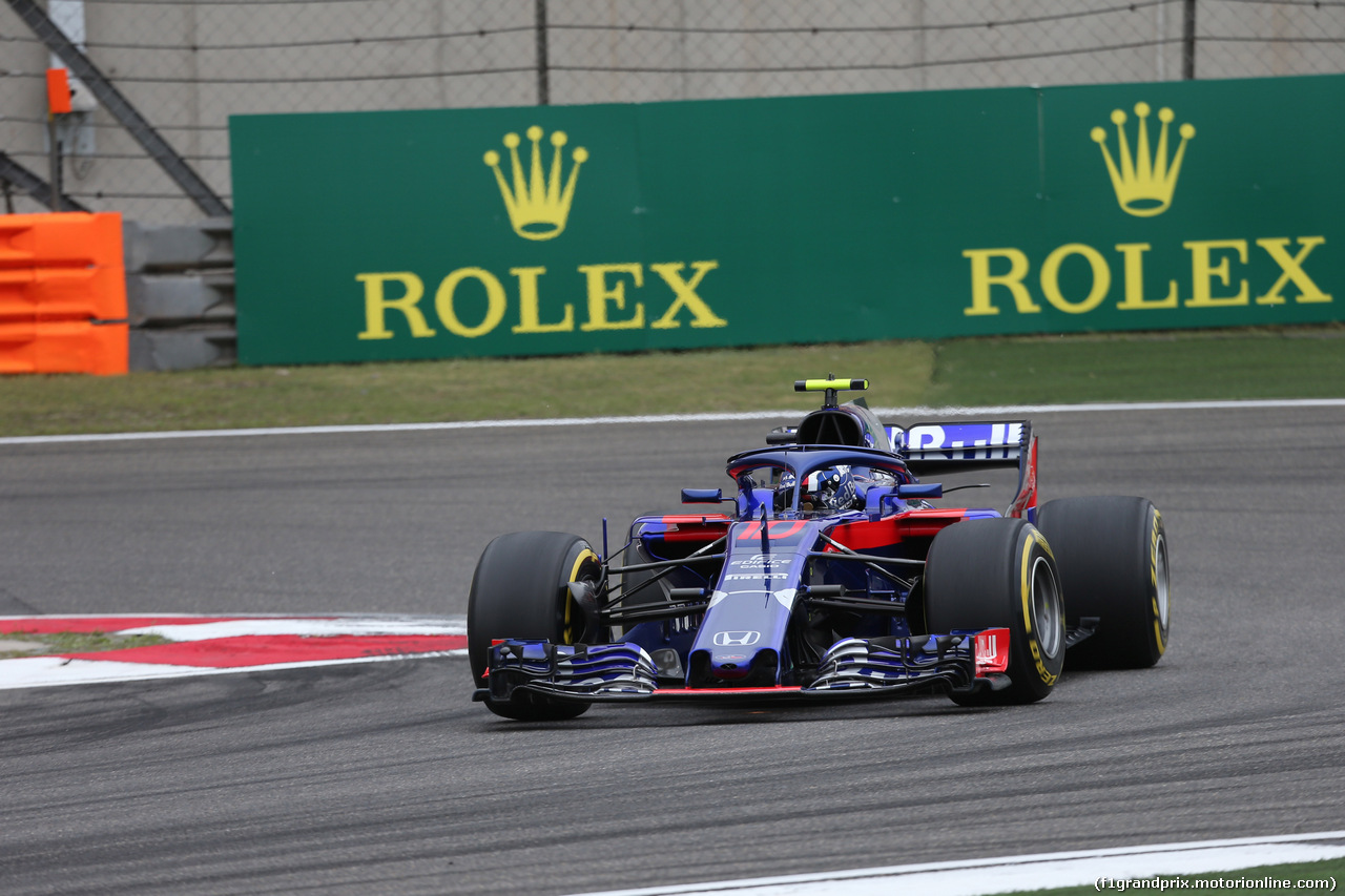 GP CINA, 13.04.2018- Prove Libere 1, Pierre Gasly (FRA) Scuderia Toro Rosso STR13