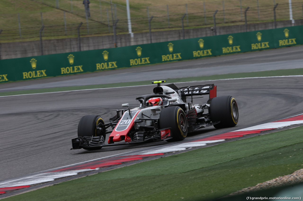 GP CINA, 13.04.2018- Prove Libere 1, Kevin Magnussen (DEN) Haas F1 Team VF-18