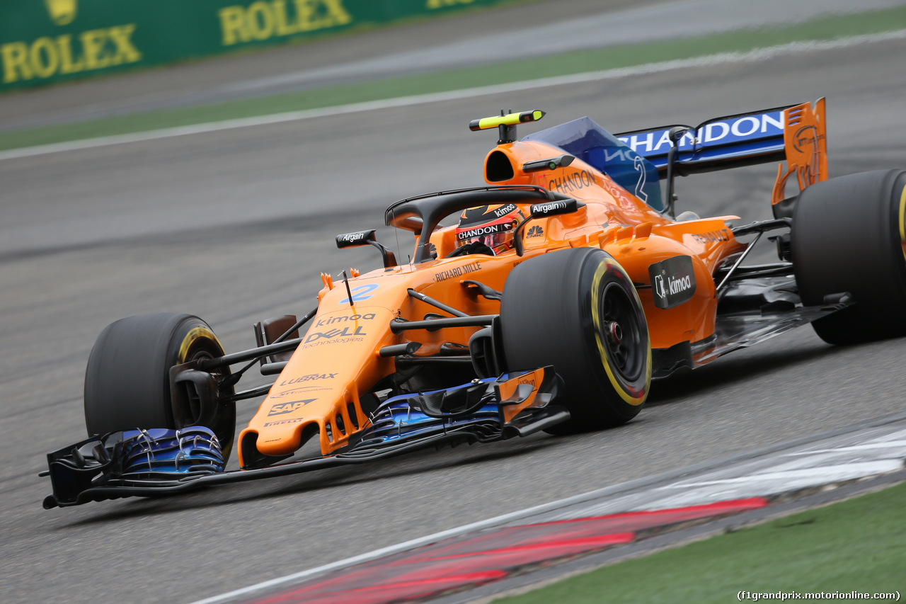 GP CINA, 13.04.2018- Prove Libere 1, Stoffel Vandoorne (BEL) McLaren MCL33