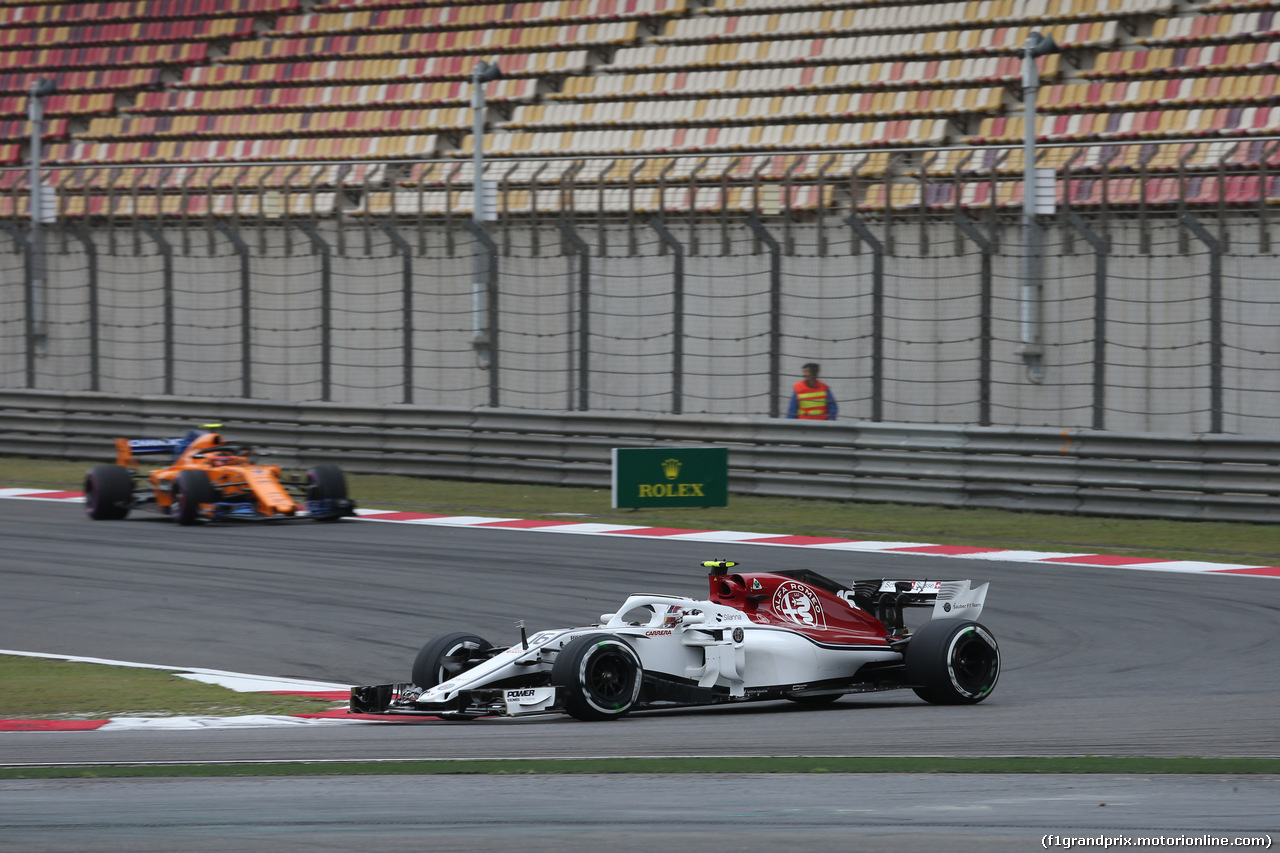 GP CINA, 13.04.2018- Prove Libere 1, Charles Leclerc (GER) Alfa Romeo Sauber C37