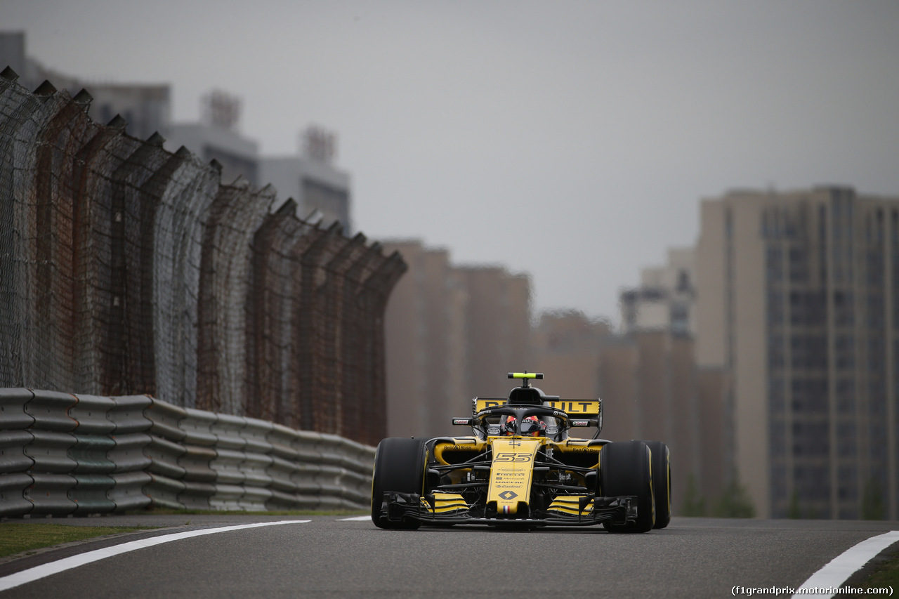 GP CINA, 13.04.2018- Prove Libere 1, Carlos Sainz Jr (ESP) Renault Sport F1 Team RS18