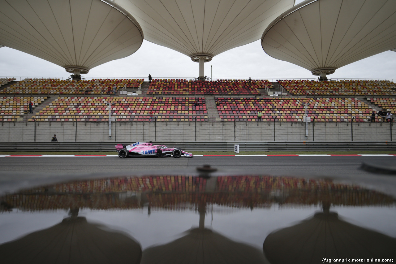 GP CINA, 13.04.2018- Prove Libere 1, Sergio Perez (MEX) Sahara Force India F1 VJM11