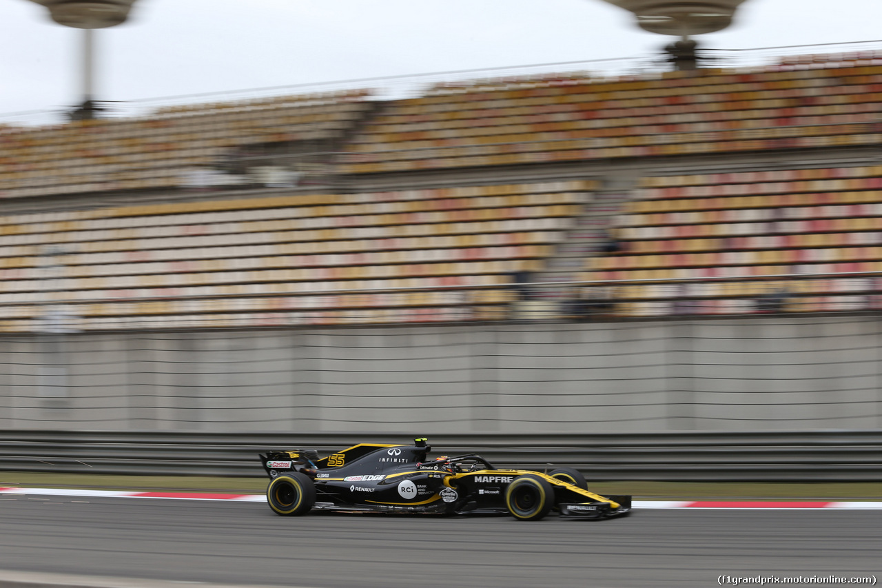 GP CINA, 13.04.2018- Prove Libere 1, Carlos Sainz Jr (ESP) Renault Sport F1 Team RS18