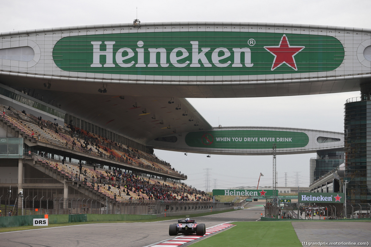 GP CINA, 13.04.2018- Prove Libere 1, Pierre Gasly (FRA) Scuderia Toro Rosso STR13