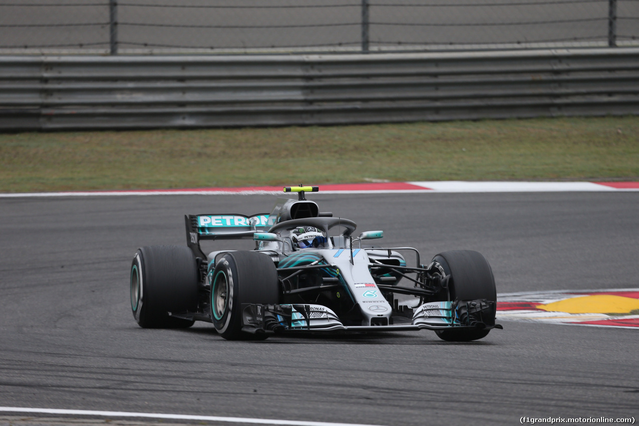 GP CINA, 13.04.2018- Prove Libere 2, Valtteri Bottas (FIN) Mercedes AMG F1 W09