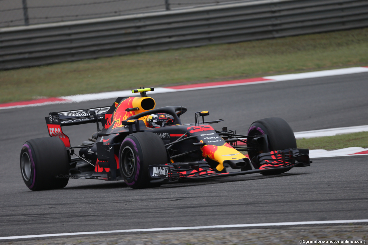 GP CINA, 13.04.2018- Prove Libere 2, Max Verstappen (NED) Red Bull Racing RB14