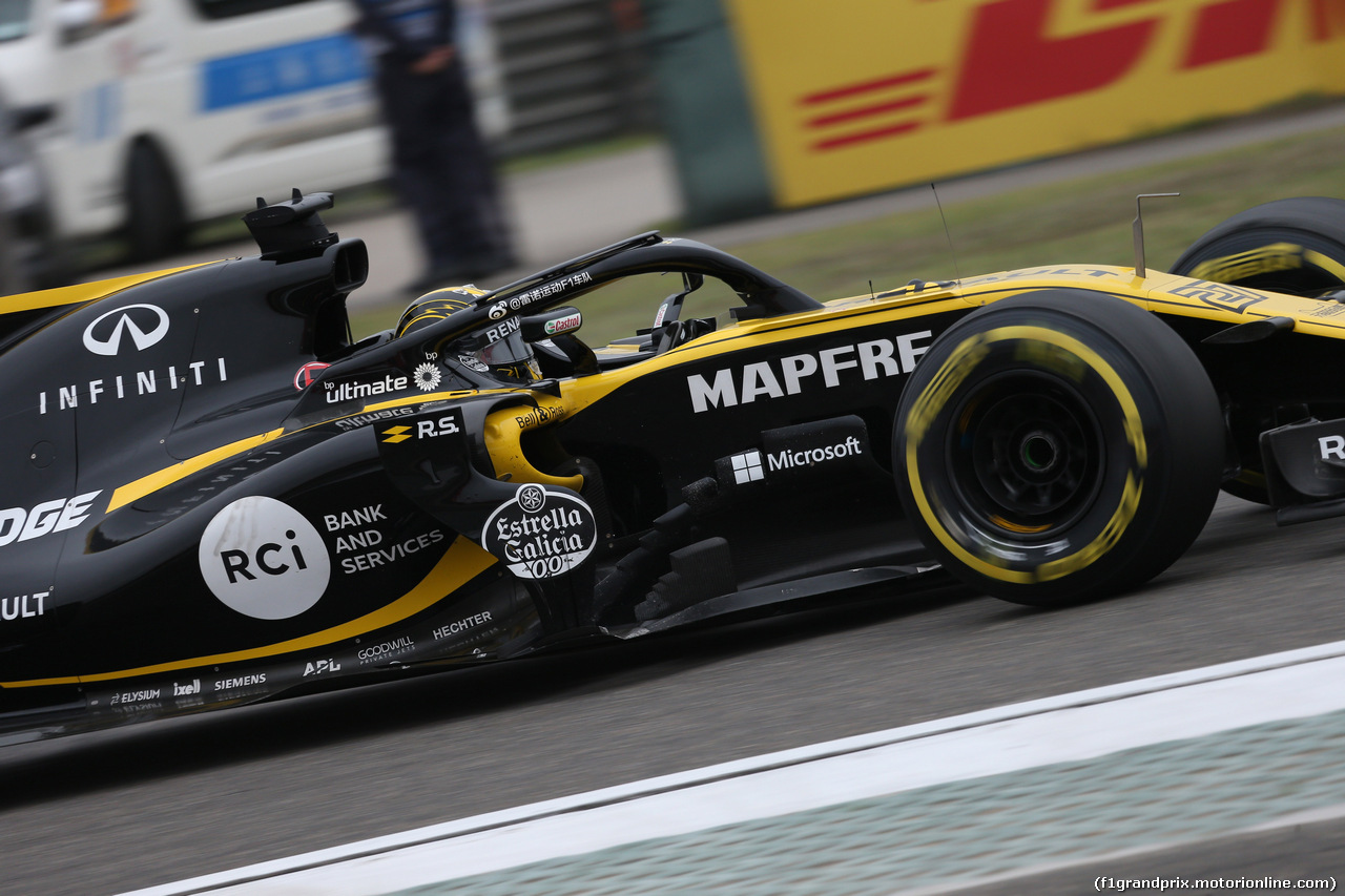 GP CINA, 13.04.2018- Prove Libere 2, Nico Hulkenberg (GER) Renault Sport F1 Team RS18