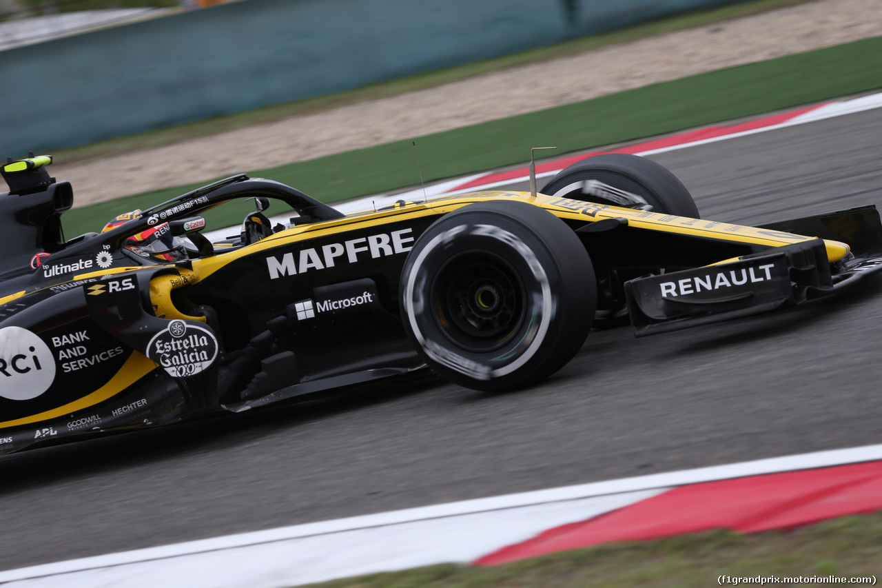 GP CINA, 13.04.2018- Prove Libere 2, Carlos Sainz Jr (ESP) Renault Sport F1 Team RS18