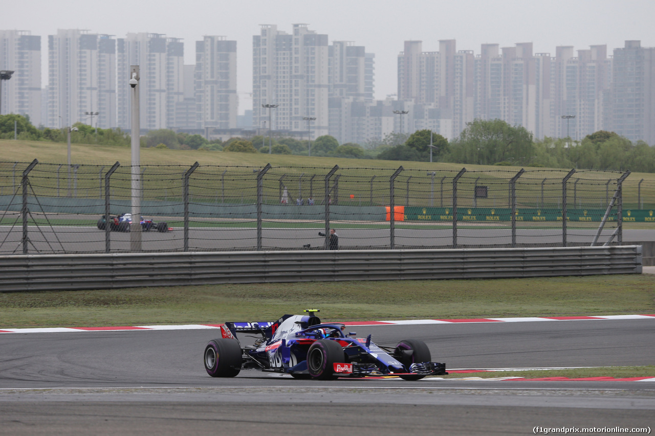 GP CINA, 13.04.2018- Prove Libere 2, Pierre Gasly (FRA) Scuderia Toro Rosso STR13