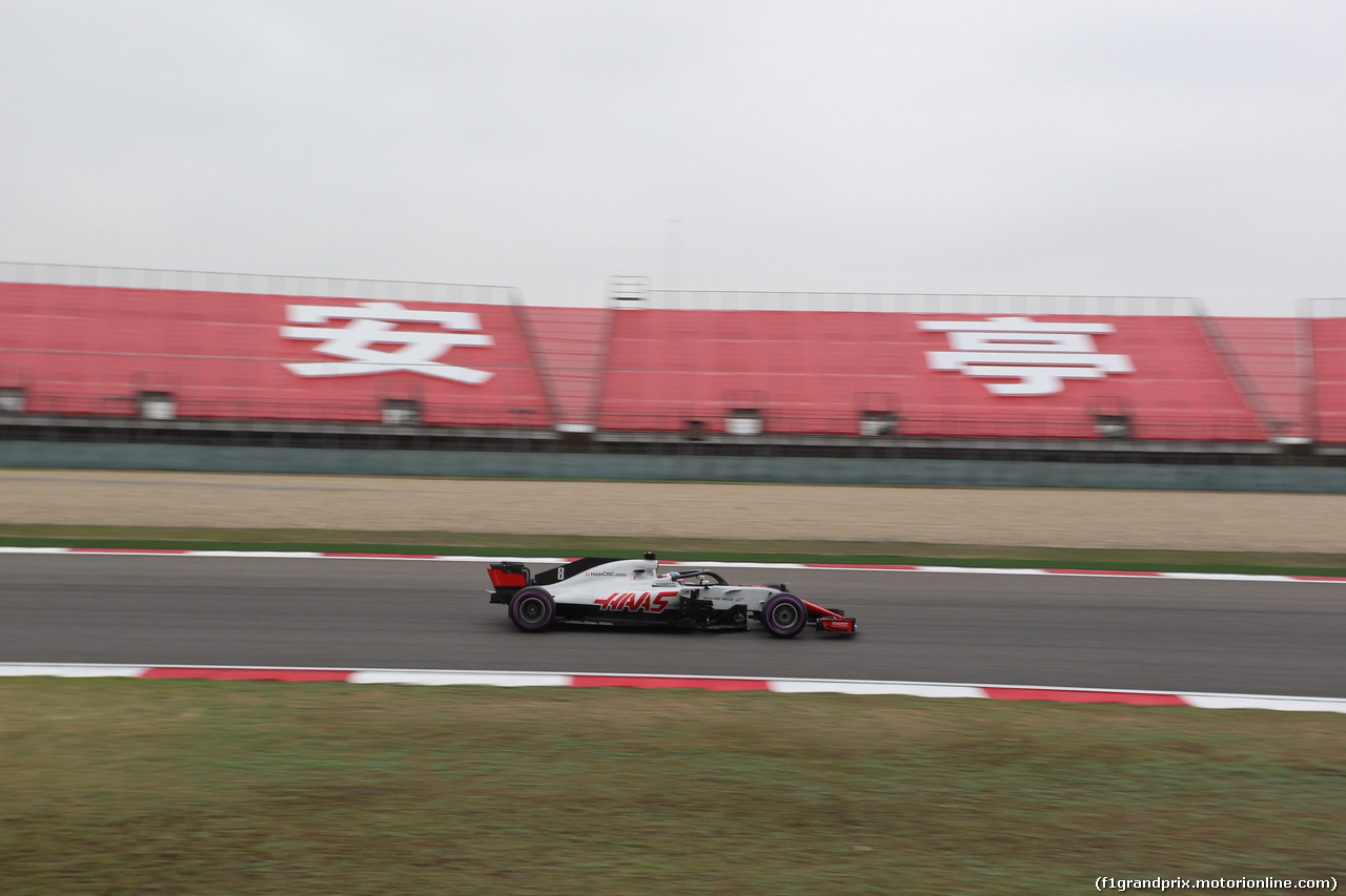 GP CINA, 13.04.2018- Prove Libere 2, Romain Grosjean (FRA) Haas F1 Team VF-18