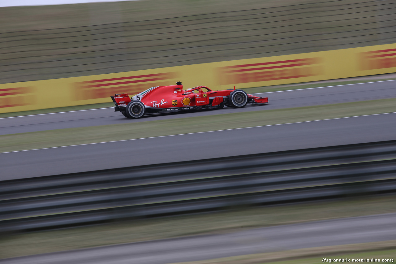 GP CINA, 13.04.2018- Prove Libere 2, Sebastian Vettel (GER) Ferrari SF71H