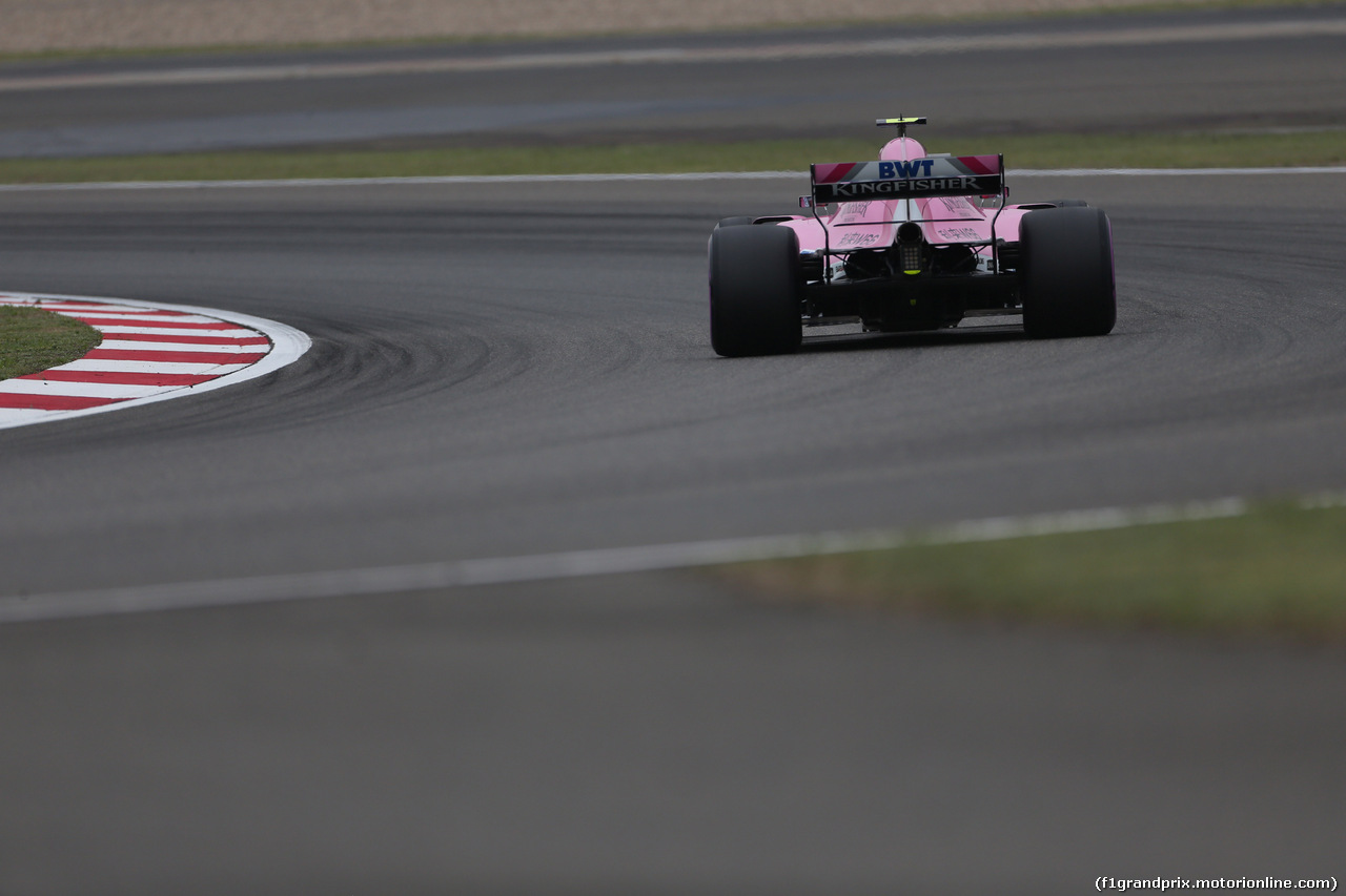 GP CINA, 13.04.2018- Prove Libere 2, Esteban Ocon (FRA) Sahara Force India F1 VJM11