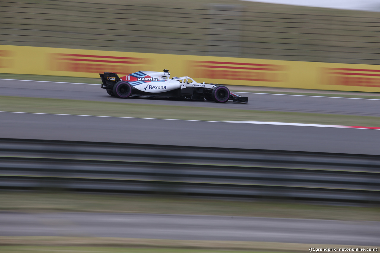 GP CINA, 13.04.2018- Prove Libere 2, Lance Stroll (CDN) Williams FW41