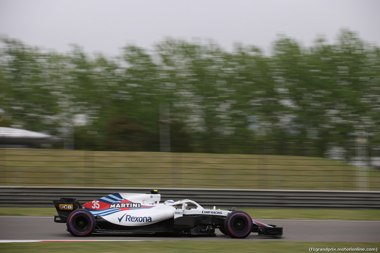 GP CINA, 13.04.2018- Prove Libere 2, Sergej Sirotkin (RUS) Williams F1 Team FW41
