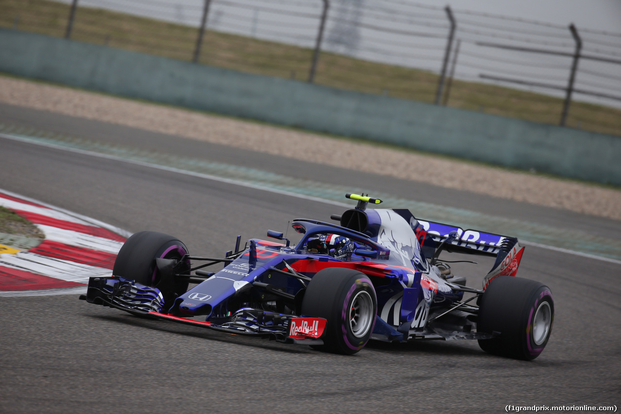 GP CINA, 13.04.2018- Prove Libere 2, Pierre Gasly (FRA) Scuderia Toro Rosso STR13