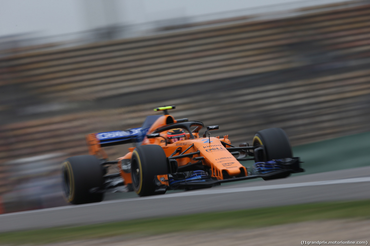 GP CINA, 13.04.2018- Prove Libere 2, Stoffel Vandoorne (BEL) McLaren MCL33