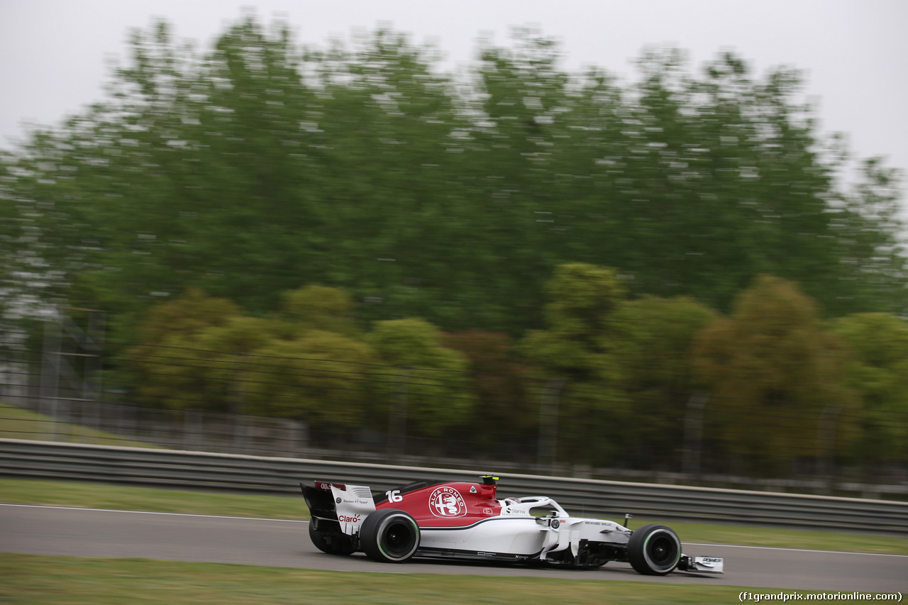 GP CINA, 13.04.2018- Prove Libere 2, Charles Leclerc (GER) Alfa Romeo Sauber C37