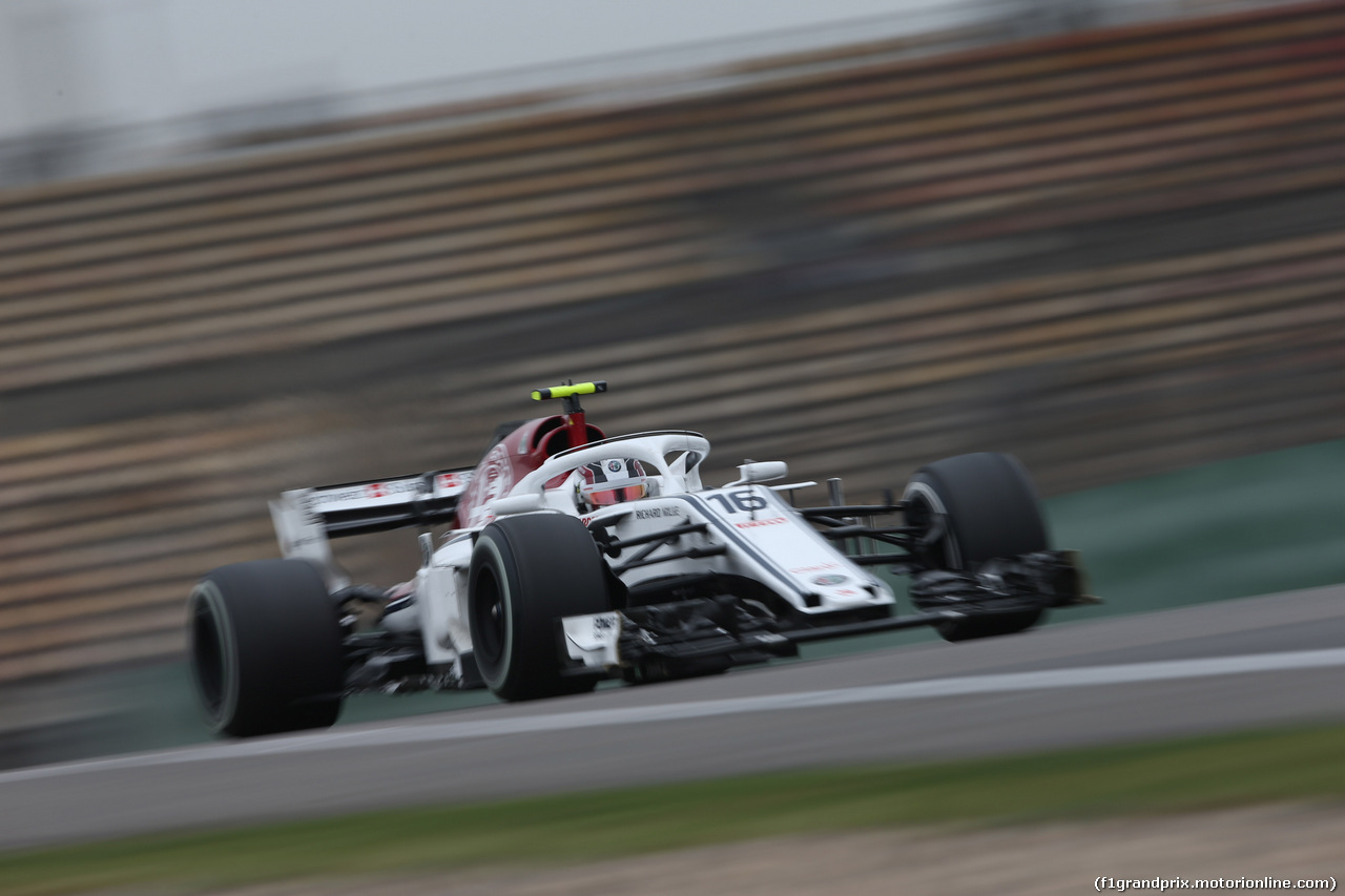 GP CINA, 13.04.2018- Prove Libere 2, Charles Leclerc (GER) Alfa Romeo Sauber C37