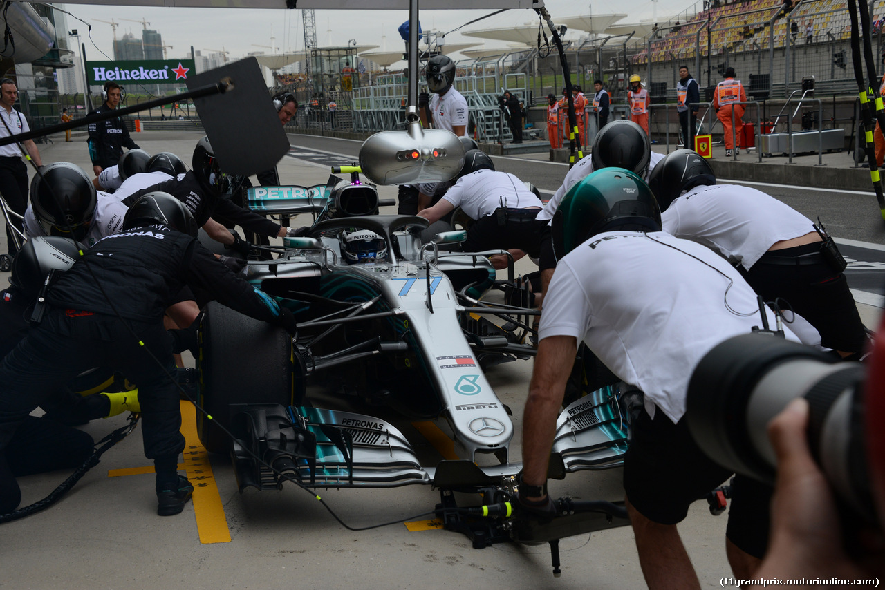 GP CINA, 13.04.2018- free Practice 1,  Valtteri Bottas (FIN) Mercedes AMG F1 W09