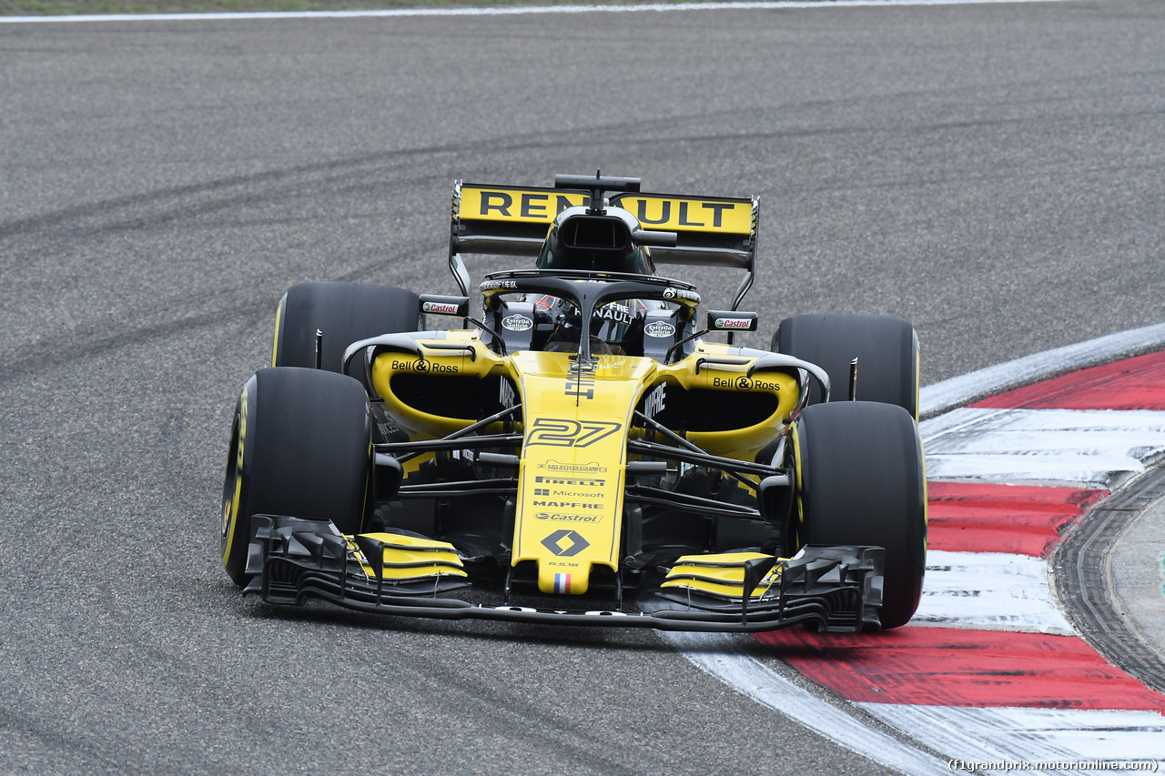 GP CINA, 13.04.2018- Prove Libere 2, Nico Hulkenberg (GER) Renault Sport F1 Team RS18