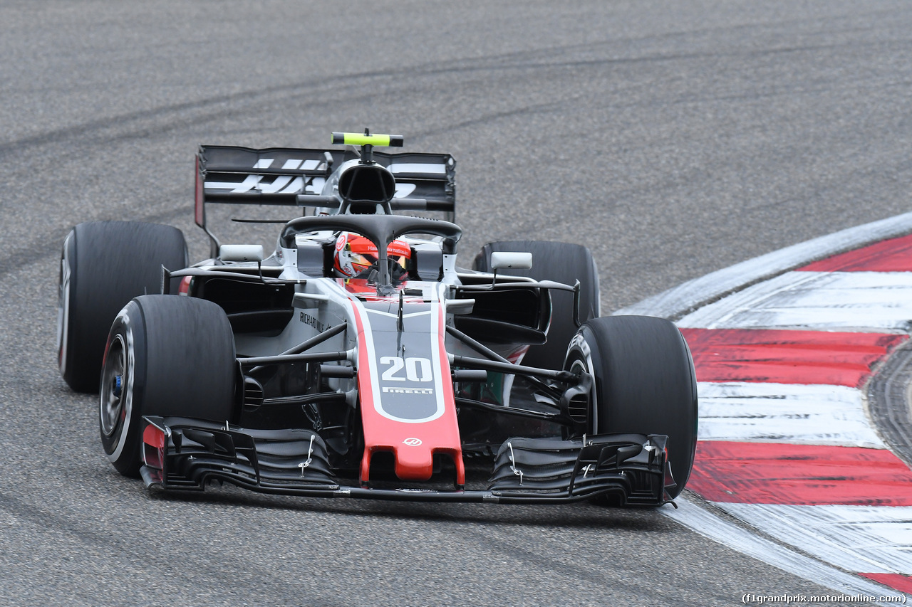 GP CINA, 13.04.2018- Prove Libere 2,  Kevin Magnussen (DEN) Haas F1 Team VF-18