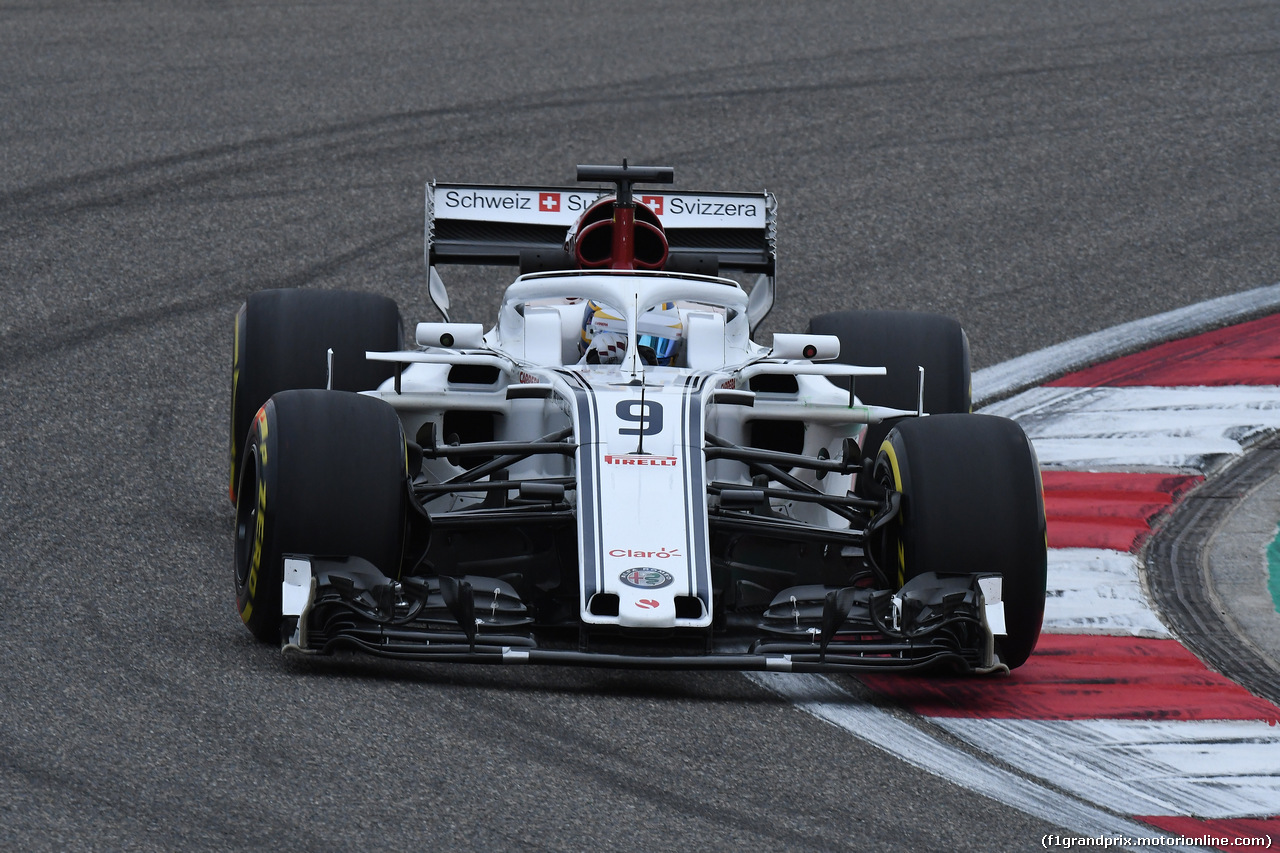 GP CINA, 13.04.2018- Prove Libere 2, Marcus Ericsson (SUE) Alfa Romeo Sauber C37