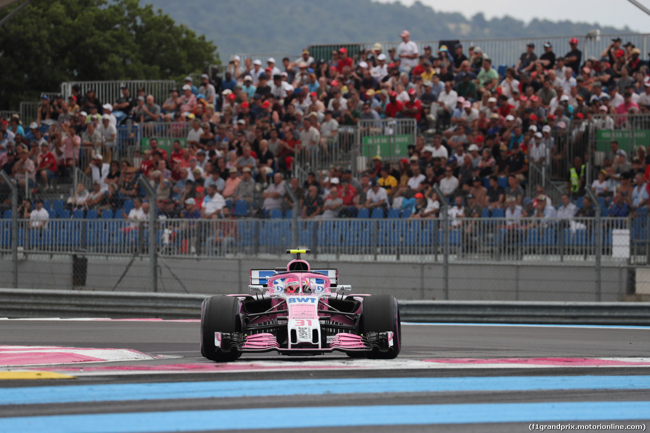 GP FRANCIA, 23.06.2018- Qualifiche, Esteban Ocon (FRA) Sahara Force India F1 VJM11