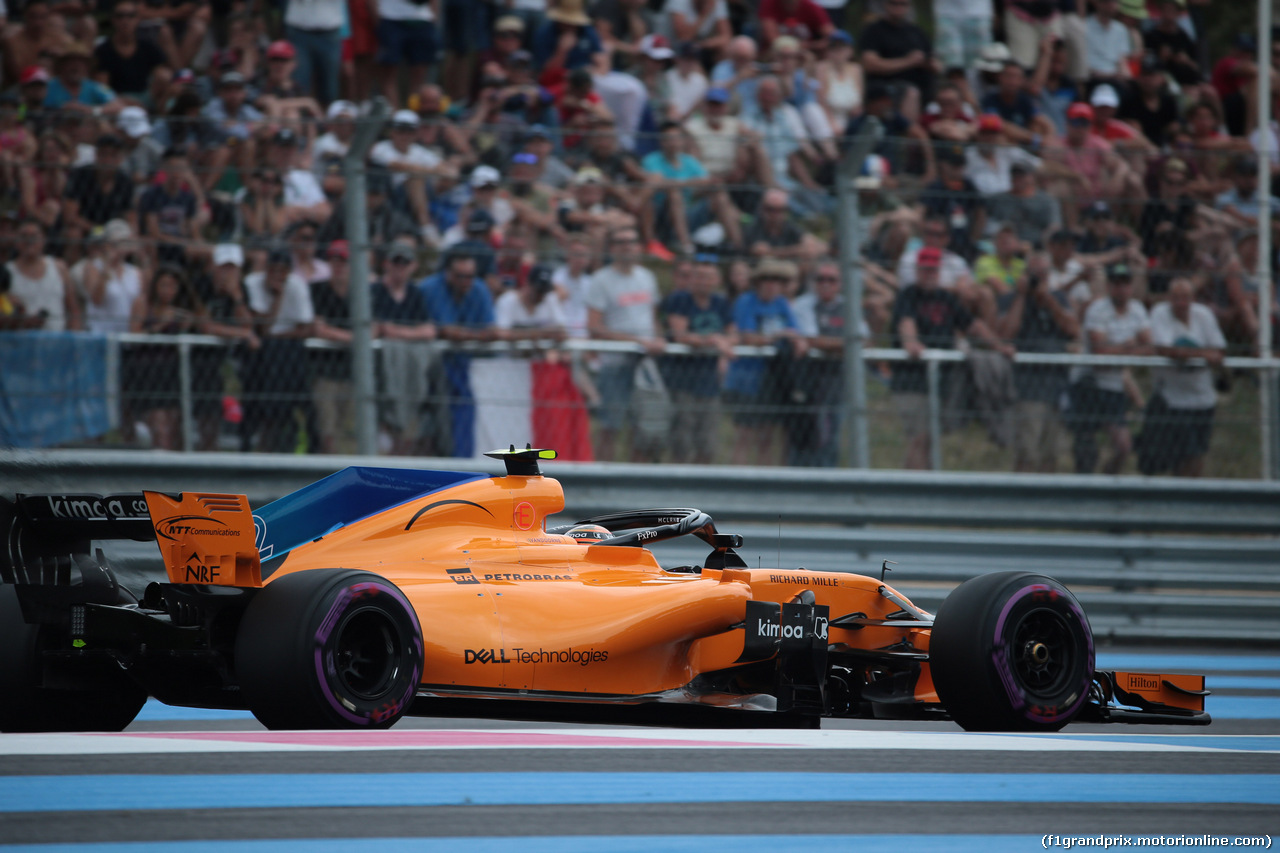 GP FRANCIA, 23.06.2018- Qualifiche, Stoffel Vandoorne (BEL) McLaren MCL33