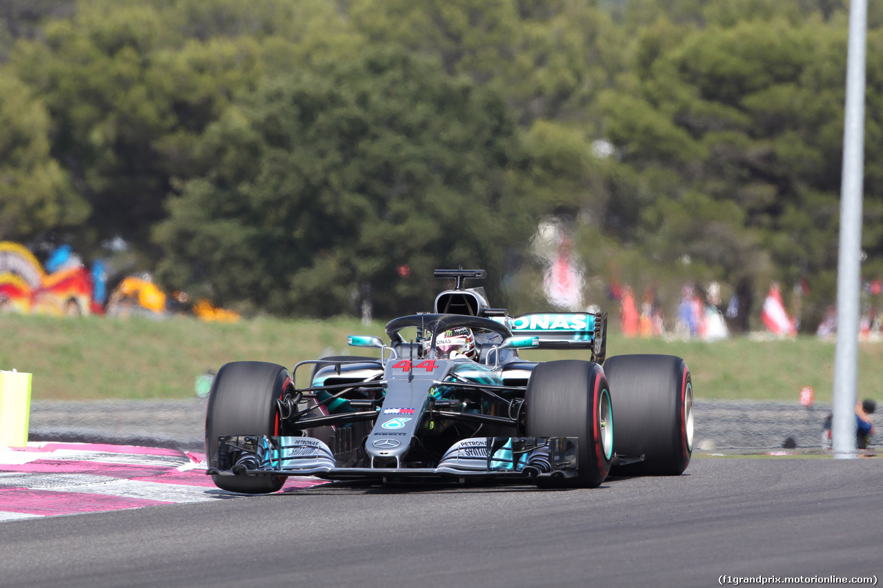 GP FRANCIA, 24.06.2018- Gara, Lewis Hamilton (GBR) Mercedes AMG F1 W09