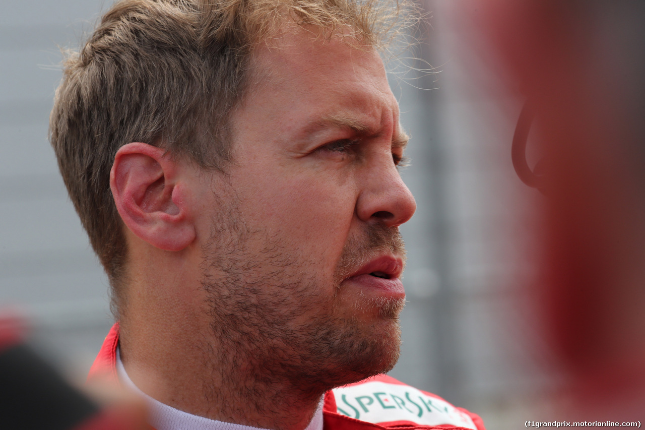 GP FRANCIA, 24.06.2018- Gara grid, Sebastian Vettel (GER) Ferrari SF71H