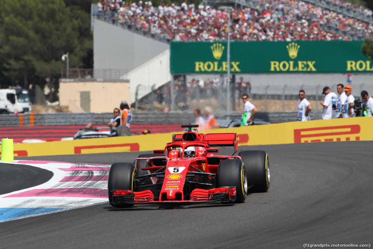 GP FRANCIA, 24.06.2018- Gara, Sebastian Vettel (GER) Ferrari SF71H