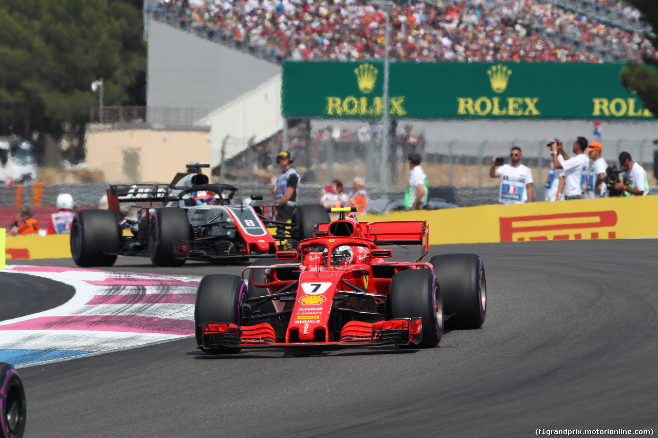 GP FRANCIA, 24.06.2018- Gara, Kimi Raikkonen (FIN) Ferrari SF71H