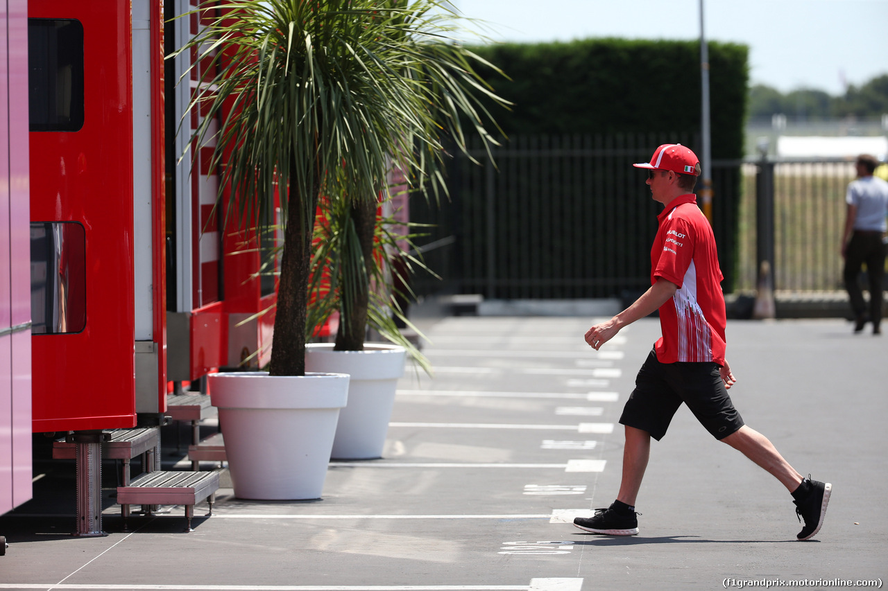 GP FRANCIA, 21.06.2018- Kimi Raikkonen (FIN) Ferrari SF71H