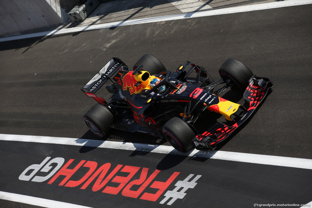 GP FRANCIA, 22.06.2018- Prove Libere 2, Daniel Ricciardo (AUS) Red Bull Racing RB14