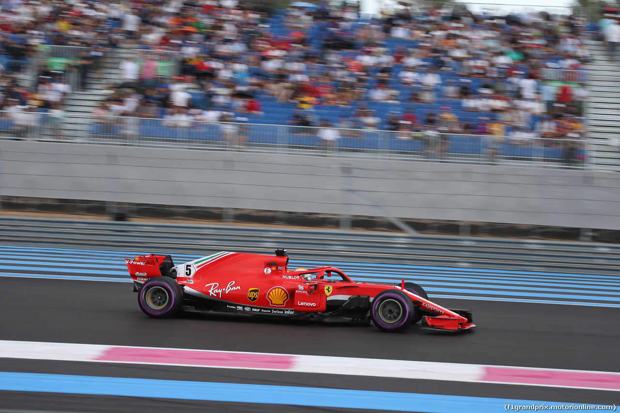 GP FRANCIA, 23.06.2018- Prove Libere 3,  Sebastian Vettel (GER) Ferrari SF71H