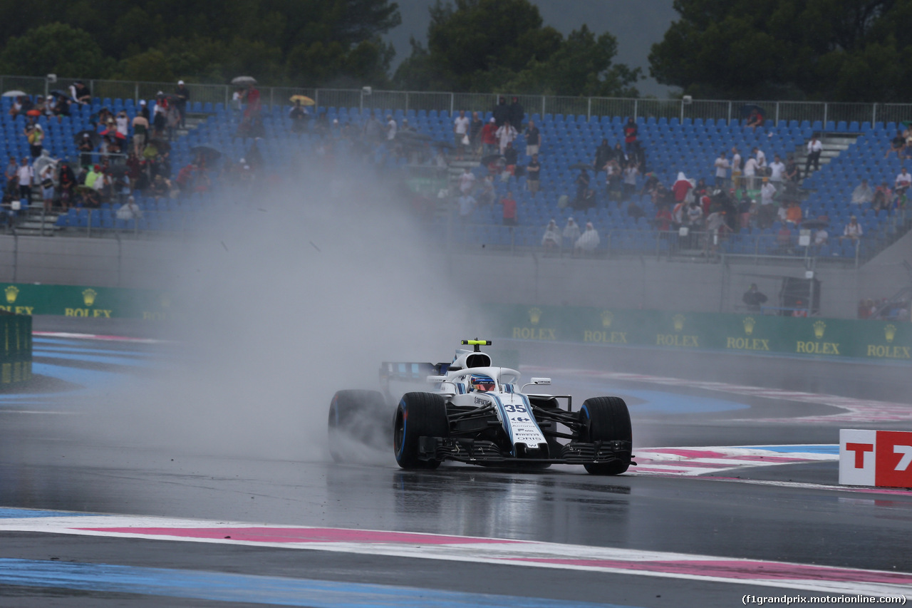 GP FRANCIA, 23.06.2018- Prove Libere 3,  Sergej Sirotkin (RUS) Williams F1 Team FW41